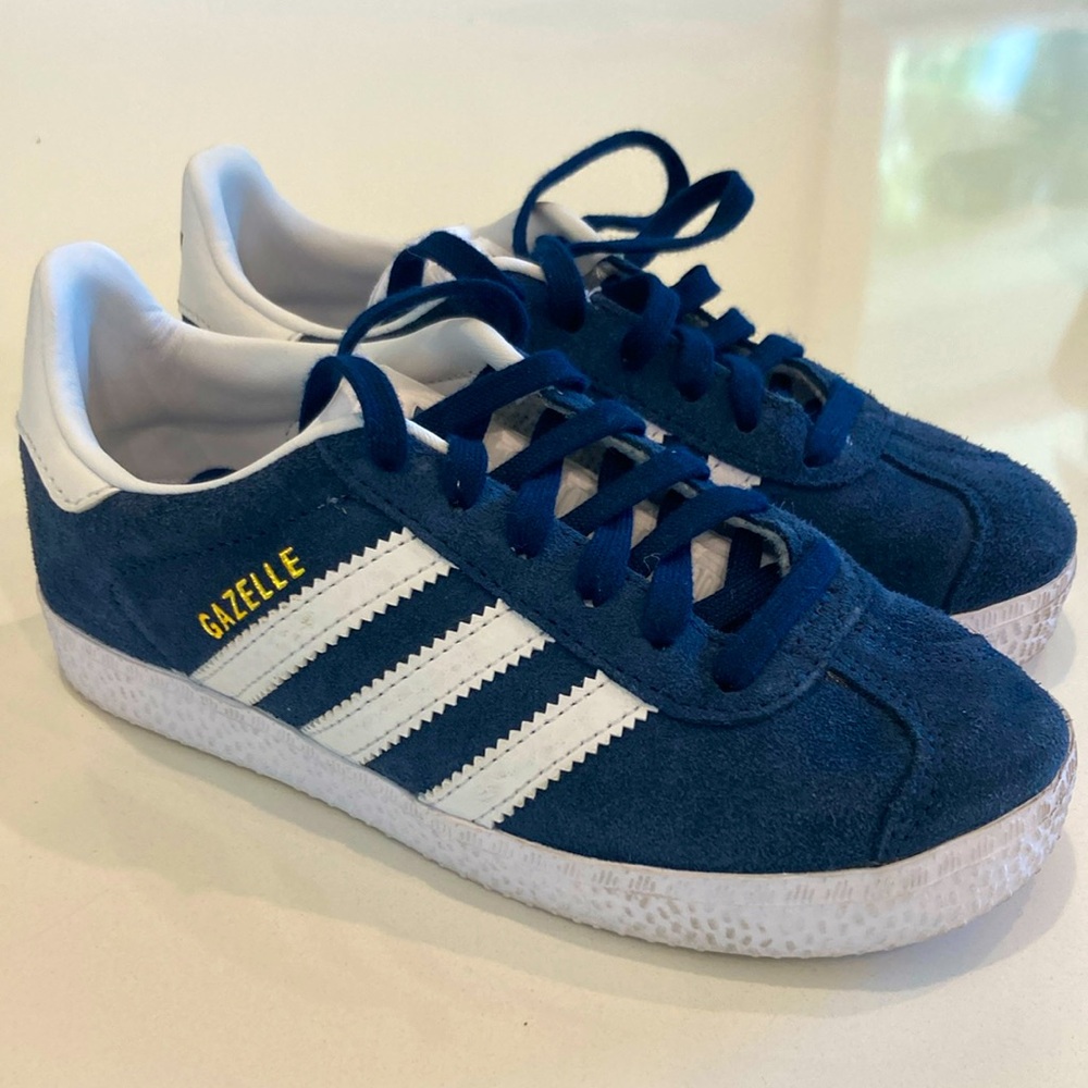 Adidas Boys Gazelle Shoes Size 13K Navy